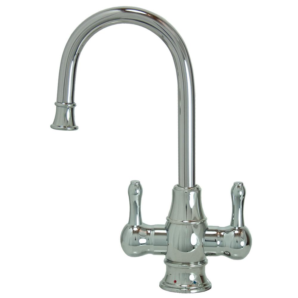 Mountain Plumbing - Hot & Cold Water Faucet with Traditional Curved Body & Curved Handles - Oil Rubbed Bronze