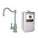 Mountain Plumbing - Hot Water Faucet with Traditional Double Curved Body & Curved Handle & Little Gourmet Premium Hot Water Tank - Venetian Bronze