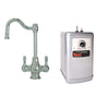 Mountain Plumbing - Hot & Cold Water Faucet with Traditional Double Curved Body & Curved Handles & Little Gourmet Premium Hot Water Tank - Venetian Bronze