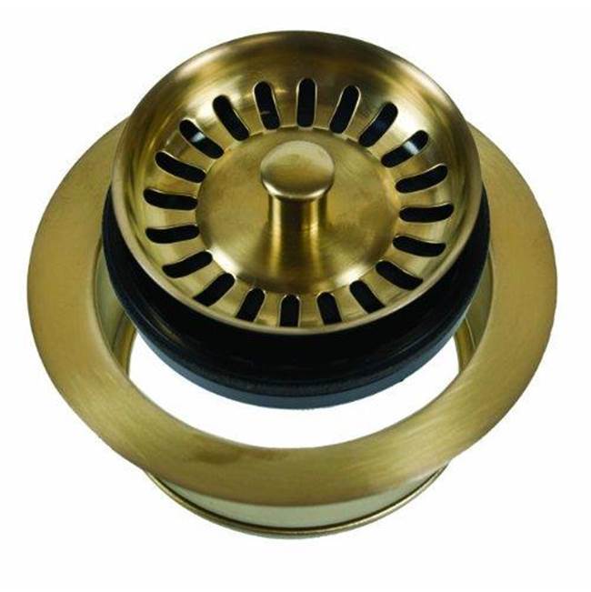 Mountain Plumbing - Classic 1/4 Complete Stopper & Strainer Unit Waste Disposer Trim - Champagne Bronze