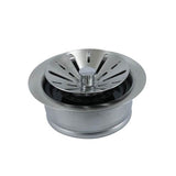 Mountain Plumbing - Contemporary 1/4 Complete Stopper & Strainer Unit Waste Disposer Trim - Brushed Stainless Steel