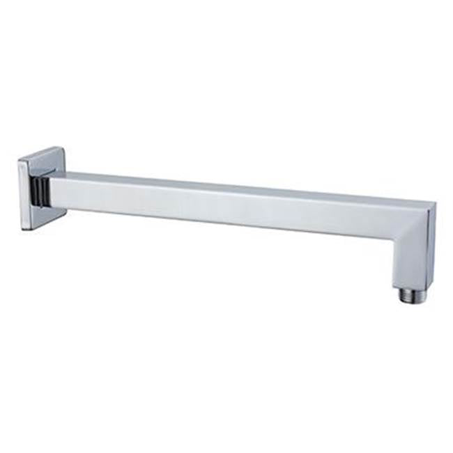 Mountain Plumbing - Square 90Â° Wall Rain Arm (12'') - Polished Chrome