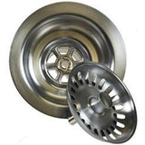 Mountain Plumbing - 3-1/2'' Deluxe All Metal Kitchen Sink Strainer - Polished Nickel