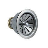 Mountain Plumbing - Contemporary 1/4 3-1/2'' Deluxe Stemball Kitchen Sink Strainer - White