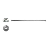 Mountain Plumbing - Toilet Supply Kit - Brass Oval Handle with 1/4 Turn Ball Valve (MT410-NL) - Straight, Flat Head Riser - French Gold