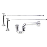 Mountain Plumbing - Lavatory Supply Kit - Brass Oval Handle with 1/4 Turn Ball Valve (MT316-NL) - Angle Sweat, P-Trap 1-1/4'' - Venetian Bronze