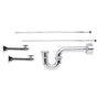 Mountain Plumbing - Lavatory Supply Kit - Brass Oval Handle with 1/4 Turn Ball Valve (MT317-NL) - Straight Sweat, P-Trap 1-1/4'' - Venetian Bronze