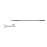 Mountain Plumbing - Toilet Supply Kit - Brass Oval Handle with 1/4 Turn Ball Valve (MT317-NL) - Straight Sweat, Flat Head Riser