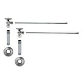 Mountain Plumbing - Lavatory Supply Kit - Brass Oval Handle with 1/4 Turn Ball Valve (MT401-NL) - Angle, No Trap