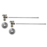 Mountain Plumbing - Lavatory Supply Kit - Brass Cross Handle with 1/4 Turn Ball Valve (MT621-NL) - Angle, No Trap