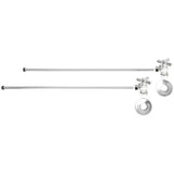 Mountain Plumbing - Lavatory Supply Kit - Brass Cross Handle with 1/4 Turn Ball Valve (MT621-NL) - Angle, No Trap - Weathered Copper