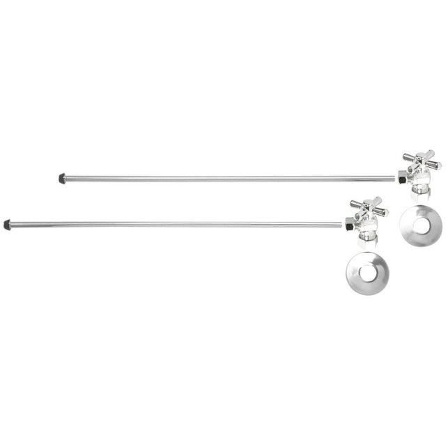 Mountain Plumbing - Lavatory Supply Kit - Brass Cross Handle with 1/4 Turn Ball Valve (MT621-NL) - Angle, No Trap - Weathered Copper