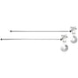 Mountain Plumbing - Lavatory Supply Kit - Brass Cross Handle with 1/4 Turn Ball Valve (MT621-NL) - Angle, No Trap - Weathered Copper