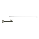 Mountain Plumbing - Toilet Supply Kit - Brass Cross Handle with 1/4 Turn Ball Valve (MT631-NL) - Straight Sweat, Flat Head Riser - Satin Gold