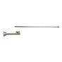 Mountain Plumbing - Toilet Supply Kit - Brass Cross Handle with 1/4 Turn Ball Valve (MT631-NL) - Straight Sweat, Flat Head Riser - Satin Gold