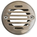 Mountain Plumbing - 4'' Round Solid Nickel Bronze Plated Grid Shower Drain - Venetian Bronze
