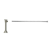Mountain Plumbing - Toilet Supply Kit - Brass Cross Handle with 1/4 Turn Ball Valve (MT629-NL) - Angle Sweat, Flat Head Riser