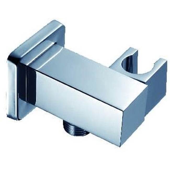 Mountain Plumbing - Square Waterway Elbow with Adjustable Handshower Holder - PVD Brushed Bronze