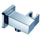 Mountain Plumbing - Square Waterway Elbow with Adjustable Handshower Holder - PVD Brushed Bronze