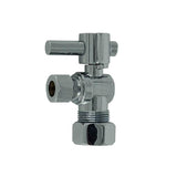 Mountain Plumbing - Mini Lever Handle with 1/4 Turn Ball Valve - Lead Free - Angle (1/2'' Compression) - Unlacquered Brass