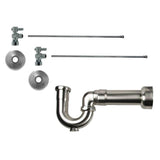 Mountain Plumbing - Lavatory Supply Kit - Mini Lever Handle with 1/4 Turn Ball Valve (MT521-NL) - Angle, Massachusetts P-Trap