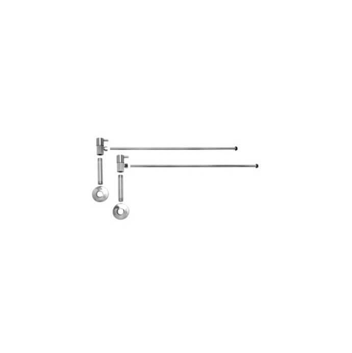 Mountain Plumbing - Lavatory Supply Kit - Contemporary Lever Handle with 1/4 Turn Ceramic Disc Cartridge Valve (MT5001L-NL) - Angle, No Trap - Matte Black