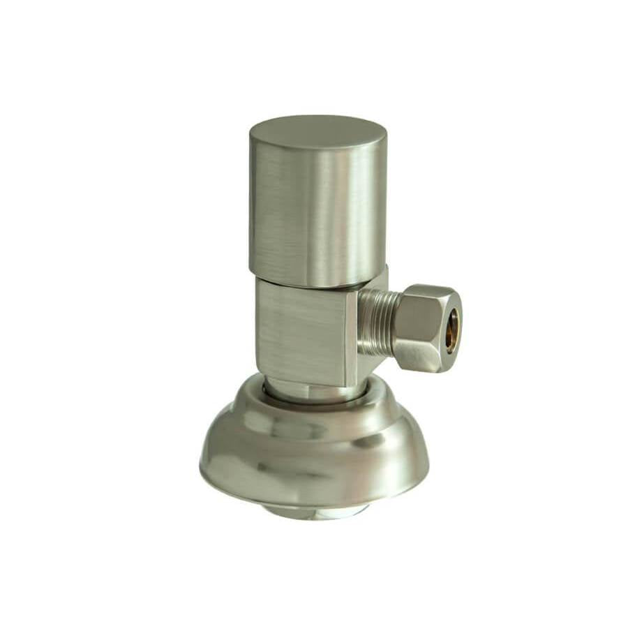 Mountain Plumbing - Contemporary Round Handle with 1/4 Turn Ceramic Disc Cartridge Valve - Lead Free - Angle (1/2'' Compression) - English Bronze