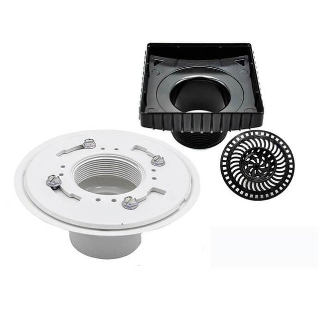 Mountain Plumbing - Select Series Shower Drains - Kit 1 - PVC Drain Rough Body - No Finish