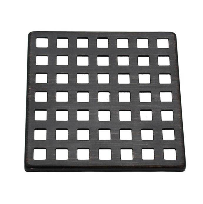 Mountain Plumbing - Select Series Shower Drains - Squares Shower Grid - Champagne Bronze