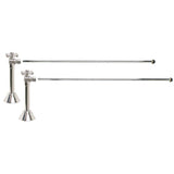 Mountain Plumbing - Lavatory Supply Kit - Brass Cross Handle with 1/4 Turn Ball Valve (MT629-NL) - Angle Sweat, No Trap - Venetian Bronze