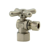 Mountain Plumbing - Brass Cross Handle with 1/4 Turn Ball Valve - Lead Free - Angle (1/2'' Female IPS)