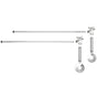 Mountain Plumbing - Lavatory Supply Kit - Brass Cross Handle with 1/4 Turn Ball Valve (MT616-NL) - Angle, No Trap - Venetian Bronze