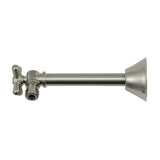 Mountain Plumbing - Brass Cross Handle with 1/4 Turn Ball Valve - Lead Free - Angle Sweat - Polished Gold