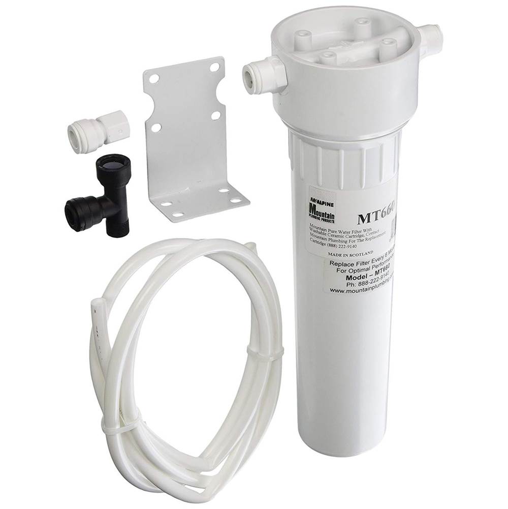 Mountain Plumbing - Mountain Pure Ceramic Water Filtration System 1/4 Plastic Canister - No Finish