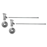 Mountain Plumbing - Lavatory Supply Kit - Brass Oval Handle with 1/4 Turn Ceramic Disc Cartridge Valve (MT6003-NL) - Angle, No Trap - Black Nickel
