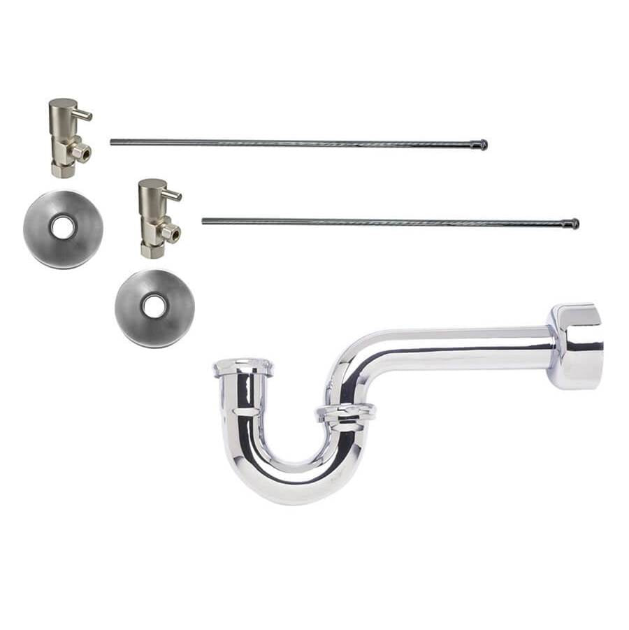Mountain Plumbing - Lavatory Supply Kit - Contemporary Lever Handle with 1/4 Turn Ceramic Disc Cartridge Valve (MT5003L-NL) - Angle, P-Trap 1-1/4'' - Venetian Bronze