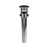 Mountain Plumbing - 20 Hole Brass Lavatory Grid Drain - 8'' Tailpiece with Overflow