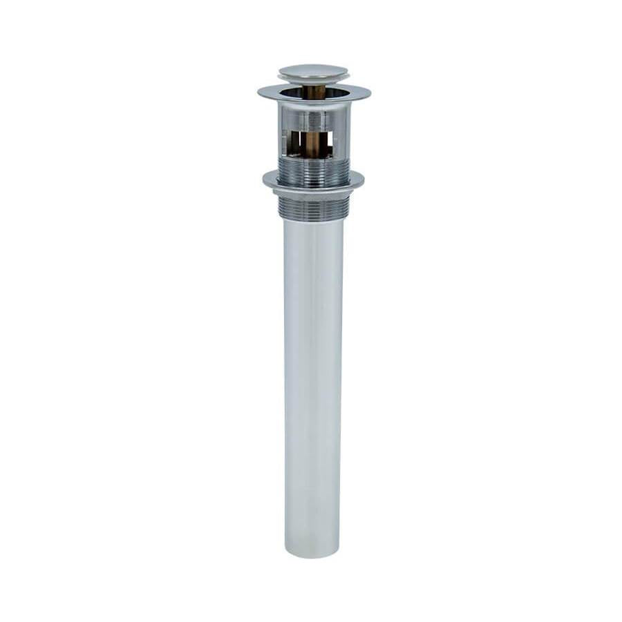 Mountain Plumbing - EZ-CLICKE Soft Touch Round Lavatory Drain - with Overflow - White