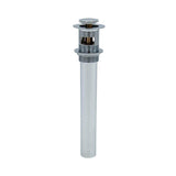 Mountain Plumbing - EZ-CLICKE Soft Touch Round Lavatory Drain - with Overflow - White