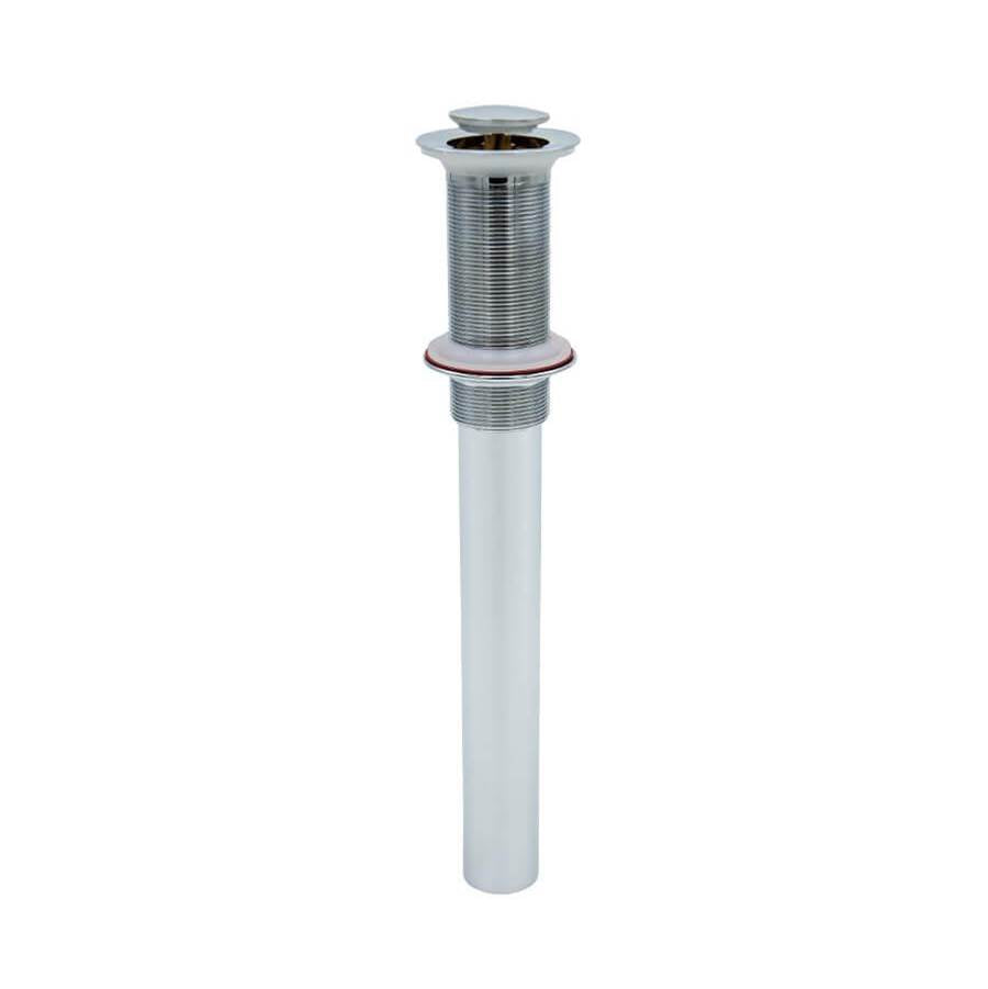 Mountain Plumbing - EZ-CLICKE Soft Touch Round Lavatory Drain - without Overflow - White