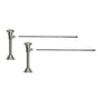 Mountain Plumbing - Lavatory Supply Kit - Brass Cross Handle with 1/4 Turn Ceramic Disc Cartridge Valve (MT416X-NL) - Angle Sweat, No Trap - Venetian Bronze