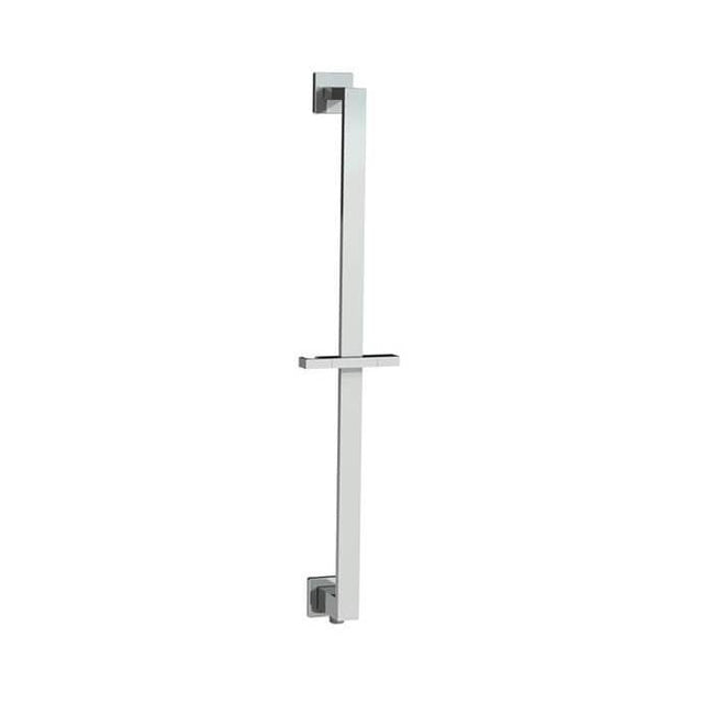 Mountain Plumbing - Wall Mounted Shower Rail with Bottom Outlet Integral Waterway 1/4 Rectangular - Brushed Nickel