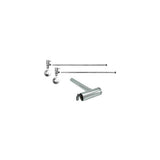 Mountain Plumbing - Lavatory Supply Kit - Contemporary Lever Handle with 1/4 Turn Ceramic Disc Cartridge Valve (MT5003L-NL) - Angle, Round Bottle Trap - Brushed Stainless Steel
