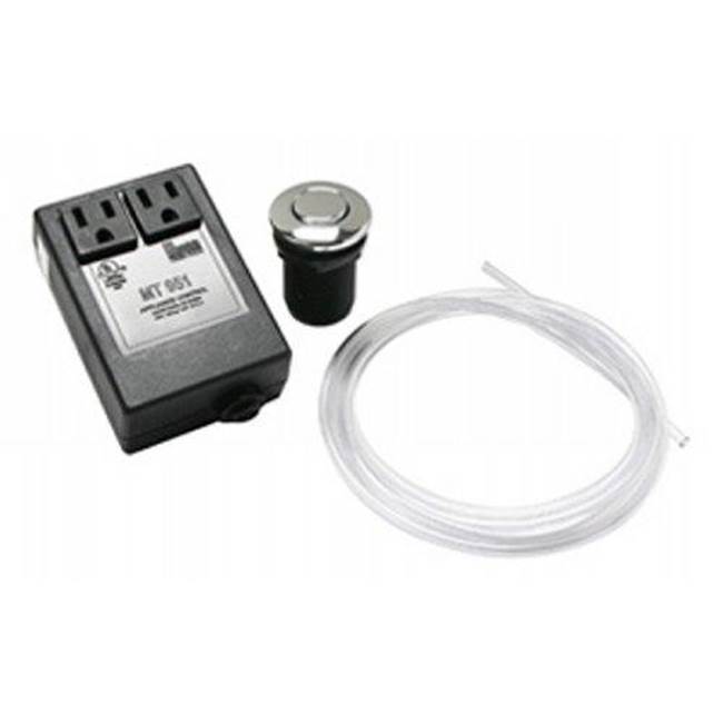 Mountain Plumbing - Round eClassic- Waste Disposer Air Switch with Direct Plug-In - Champagne Bronze