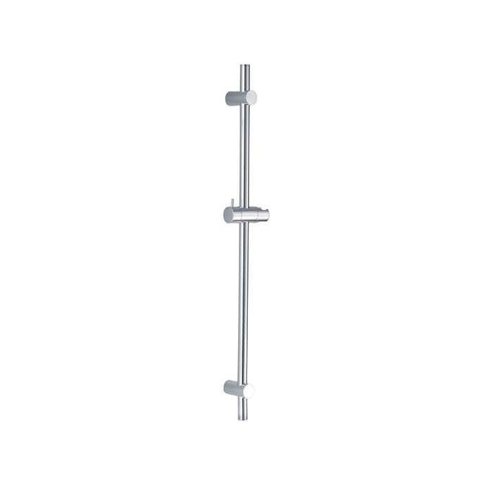 Mountain Plumbing - Wall Mounted Shower Rail with Bottom Outlet Integral Waterway 1/4 Round - Polished Chrome