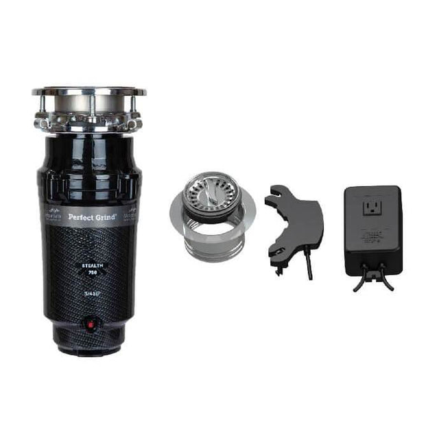 Mountain Plumbing - Batch Feed Waste Disposer System Kit with 3-Bolt Mount 3/4 HP Disposer