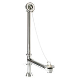 Mountain Plumbing - Clawfoot Style Bath Waste & Overflow with Brass Plug and Chain (Brass Body) - Weathered Copper