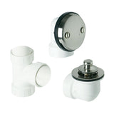 Mountain Plumbing - PVC Plumber's Half Kit with Economy Lift & Turn Trim (Two Hole Face Plate) - Weathered Copper