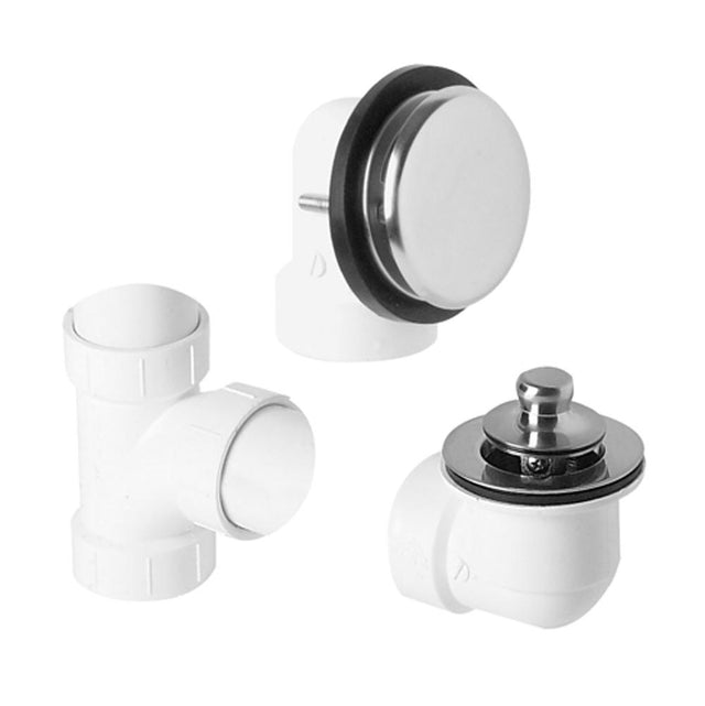 Mountain Plumbing - PVC Plumber's Half Kit with Deluxe Lift & Turn Trim (Designer Face Plate) - Weathered Copper