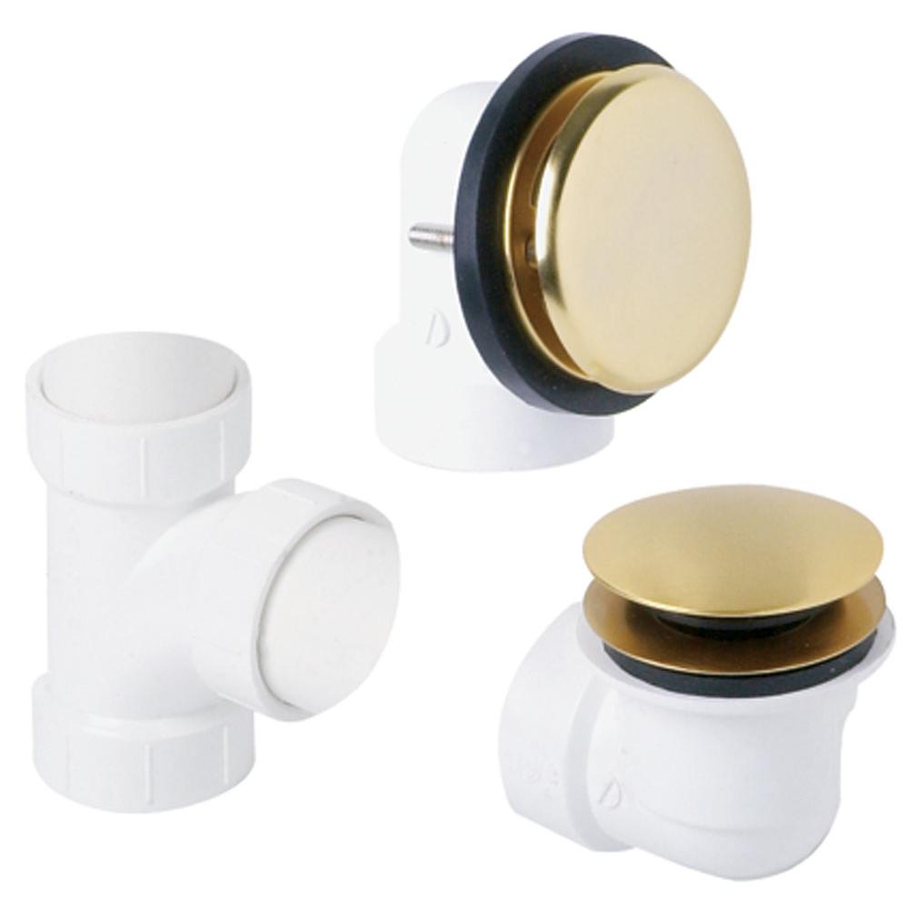 Mountain Plumbing - PVC Plumber's Half Kit with EZ ClickE Trim (Designer Face Plate) - White